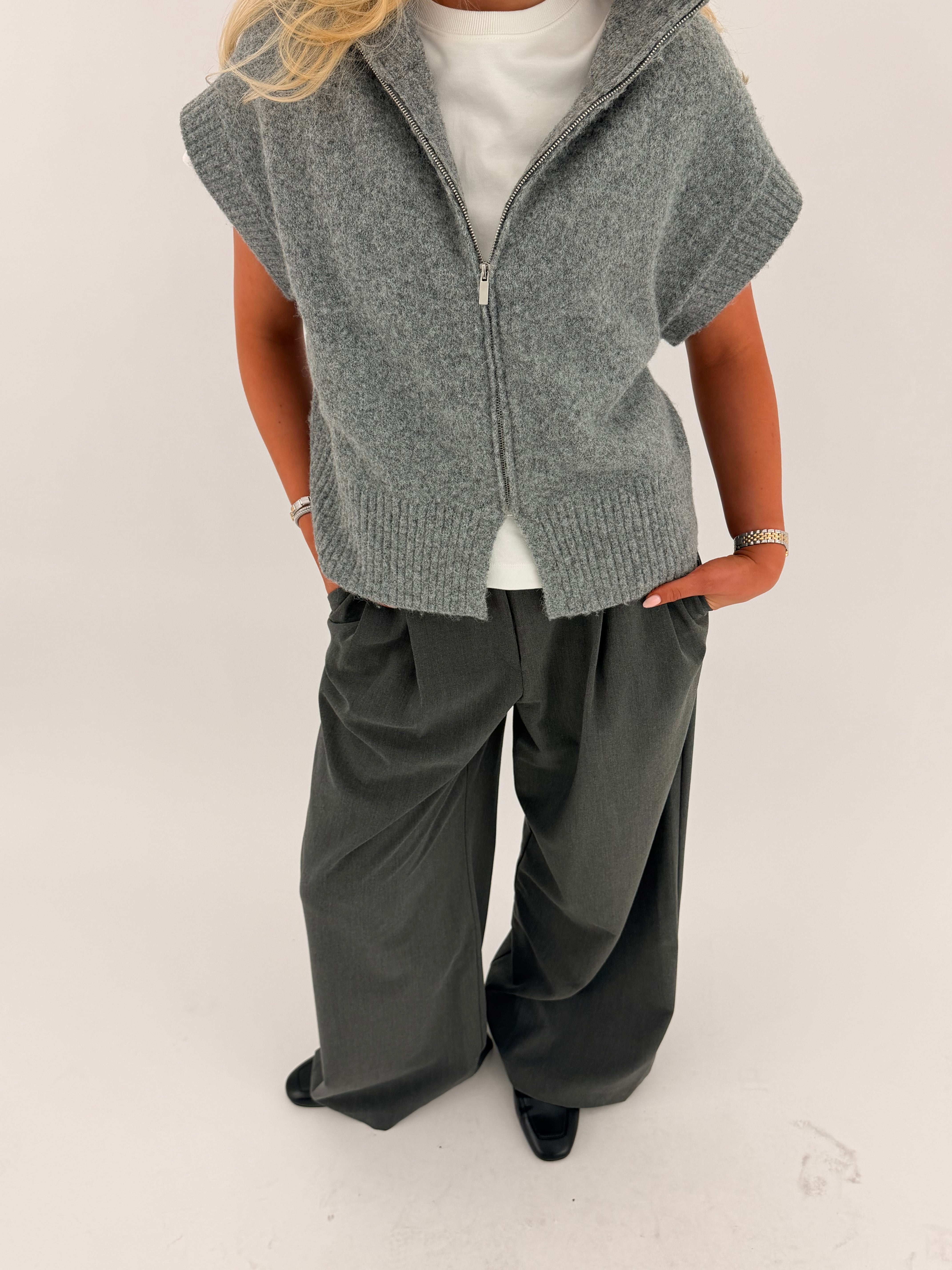VMBANG Pullover - Medium Grey Melange